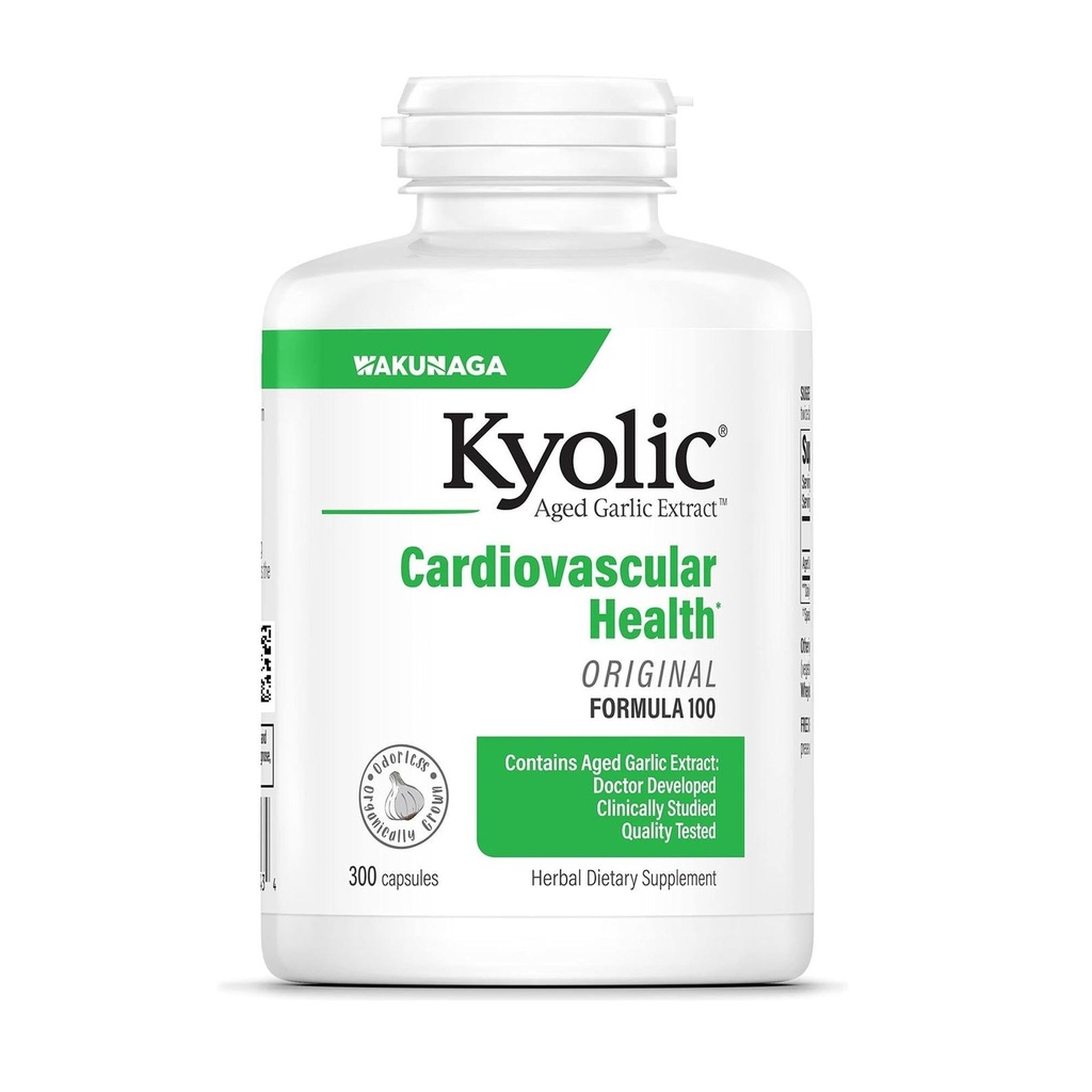 Kyolic Aged Küüslauguekstrakt Formula 100, südame-veresoonkonna