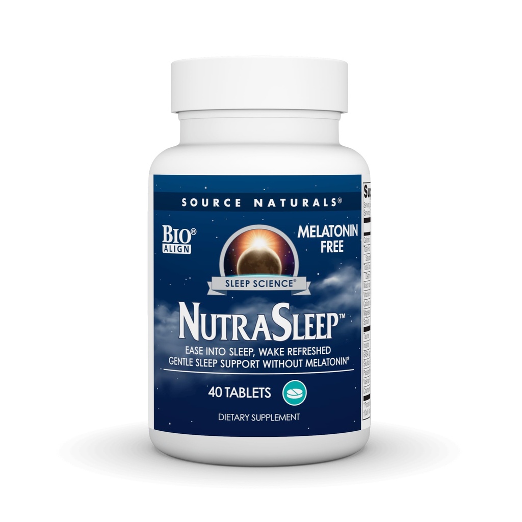 Allikas Naturals NutraSleep, Melatoniinivaba Multi-Nutrient & Herb Complex, Vegetarian Valem Lõõgastamiseks - 40 Tablett
