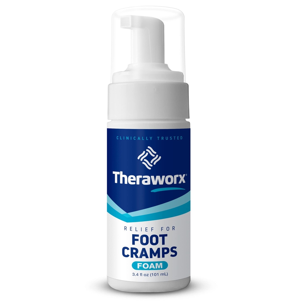 Theraworx kiiretoimeline vaht jalakrampide leevendamiseks magneesiumsulfaadiga - 3,4 Fl Oz - 1 loend