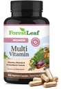 ForestLeaf Daily Vitamiin Multivitamiin Naistele, Multi-Vitamiin Naistele - Naiste Multivitamiinid Ja Multimineraalid Täiendus | Kõik Tervise Ja Energia Vajalikud Vitamiinid | 60 Veg Caps