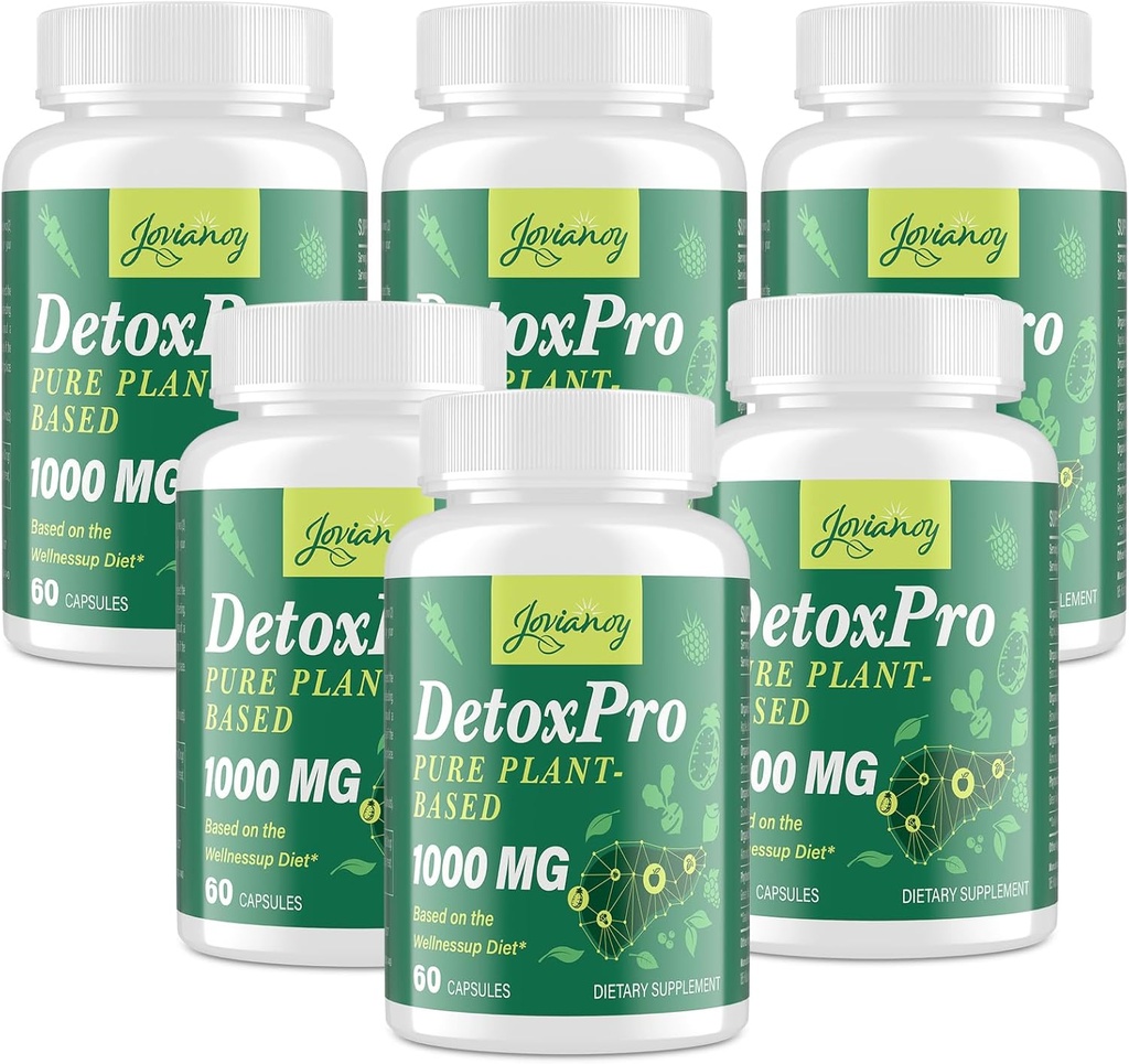 1000 MG õrn detox puhastamine, looduslik toksiini maks, soolestik ja kolonn, antioksüdant ja seedetrakti tugi, tseoliit, kiire toimega detoksifitseerimiskompleks naistele ja meestele - 480 kapslit