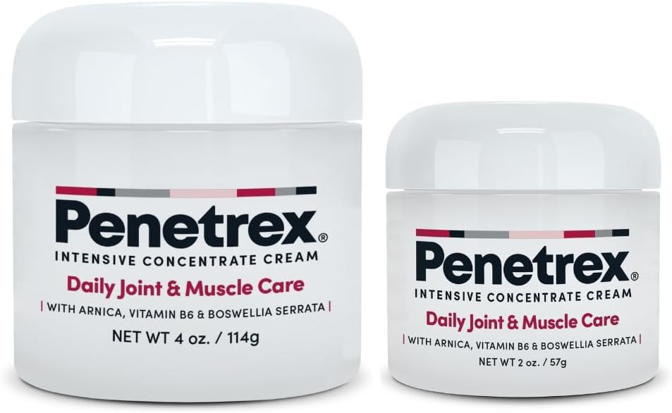 Penetrex Joint & Lihasteraapia Duo - rahustav leevendus seljale, kaelale, kätele, jalgadele ja närvidele - Rub koos Arnica, Vitamiin B6 MSM & Boswellia - 2oz, 4oz