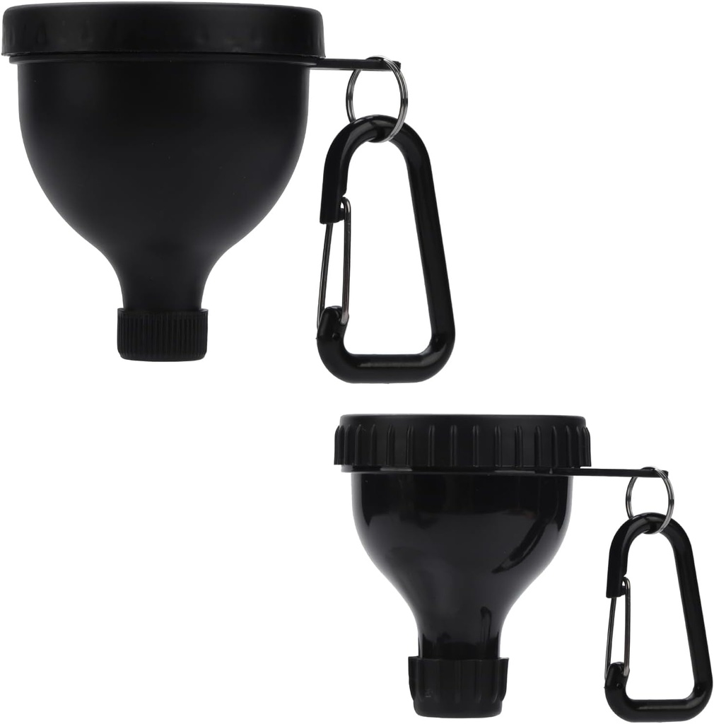 2 Pcs Valgupulber Konteiner, Kaasaskantav Valgupulber Reisikonteiner, Valgupulber Lehter, Veepudeli Lehtrid Pulber Segud, Pre Treening / Jõusaali Täienduslehter Keychain (50 ml + 100 ml)