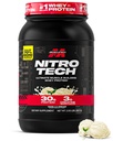 Muscletech vadakuvalgu pulber (Vanilla Cream, 2,2 naela) - Nitro-Tech Ultimate Lihaskoe ehitusvalem vadakuvalgu isolaadiga - 30 g valku, 3 g kreatiini ja 6,8 g BCAA - pakend võib varieeruda