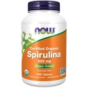 NOW Toidulisandid, orgaaniline Spirulina 500 mg vitamiinide, mineraalide ja GLA (gamma-linoleenhape), 500 tabletti