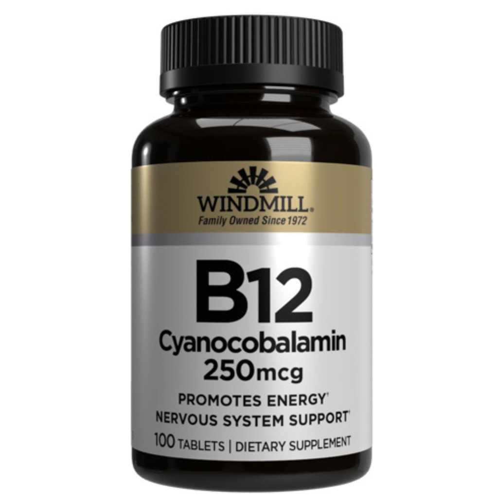 Vitamiin B-12 TABS 250 MCG WMILL suurus: 100