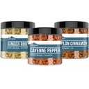 Maapealsed elemendid Cayenne Pepper, Ceylon Cinnamon & Ginger Root Bundle (200 kapslit igaüks), Pure & Undited, Ei Lisandid