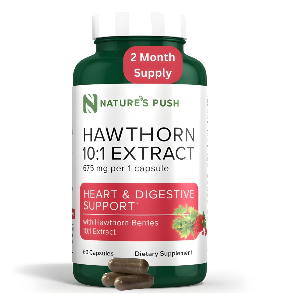 Super Potent Hawthorn Berry 10: 1 Ekstraktikapslid seedimiseks Südame tervis ja glükeemiline tugi - Extra Strength Hawthorn Berry kapslid - Non-GMO Gluten Free Vegan GMP USA 2 kuu pakkumine