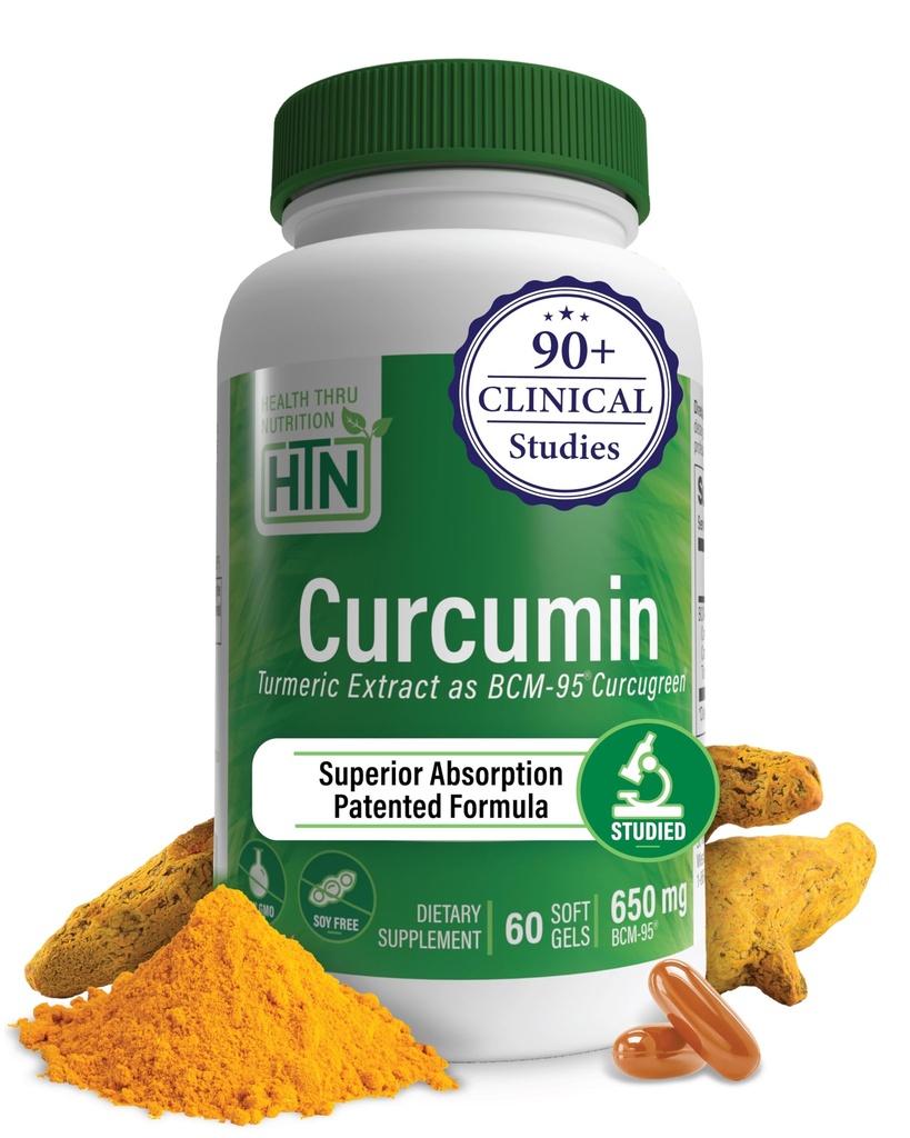 Tervis Thru Toitumine Kurkumiin 650mg BCM-95 kurkumroheline | kurkumiini kompleks | Suur imendumine | Tervislik põletikureaktsioon | Kliiniliselt uuritud | 3. osapool testitud | Mitte-GMO (60. pakk)