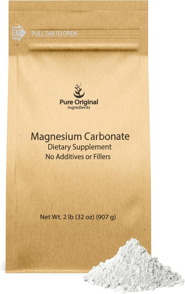 Puhas algne koostisosa Magneesiumkarbonaat, magneesiumilisand, mitte-GMO, mitmeotstarbeline (2 naela)