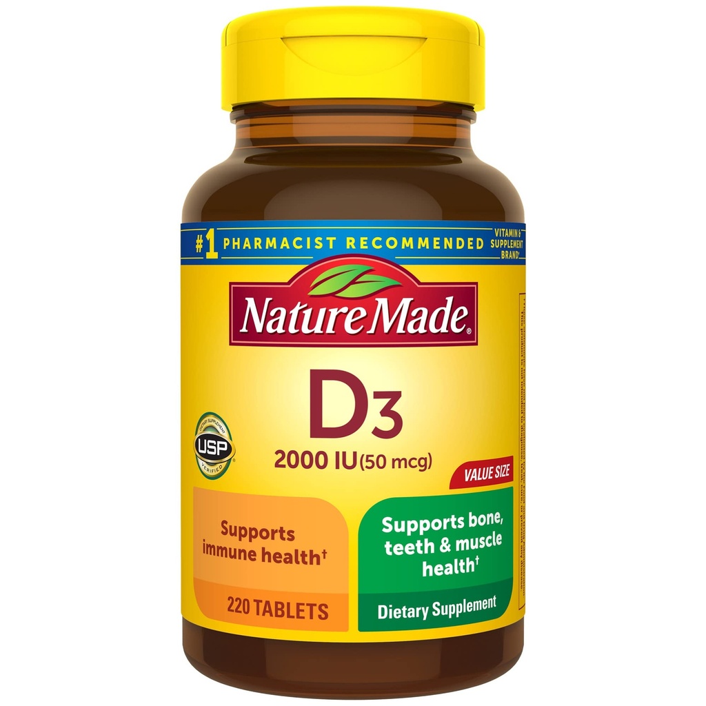 Nm D-vitamiin 2000oiu suurus 220ct Pv Vitamiin D 2000oiu 220ct