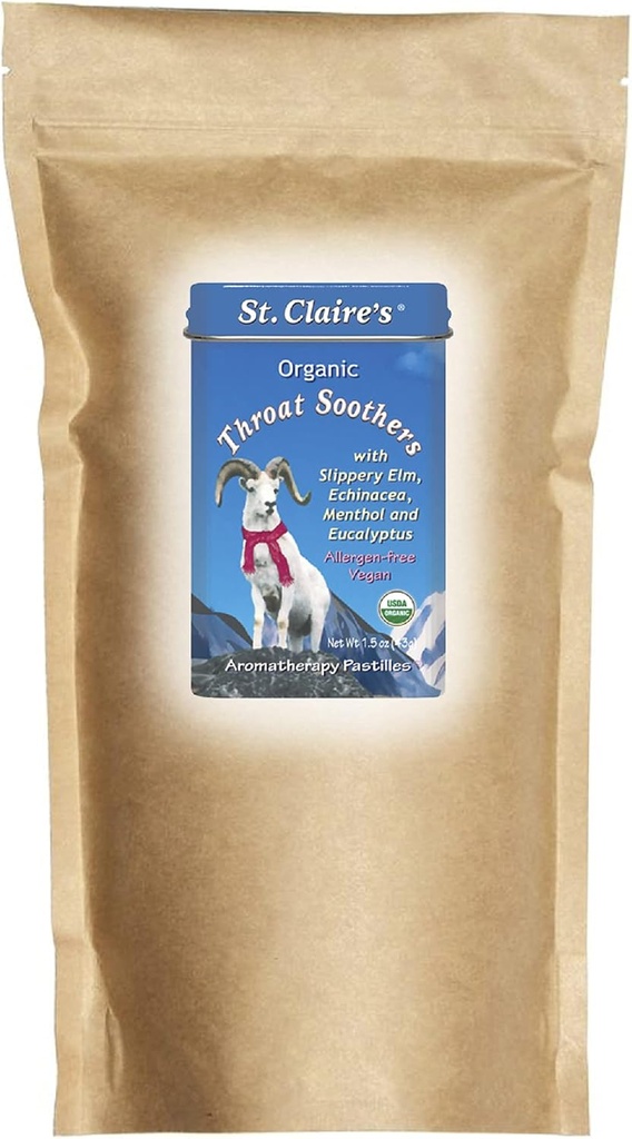 St. Claire's Organics Throat Soothers (27 Ounce Refill Bag) Gluteenivaba, vegan, GMO-vaba, taimepõhine, allergeenivaba | Valmistatud meie allergeenivabas rajatises