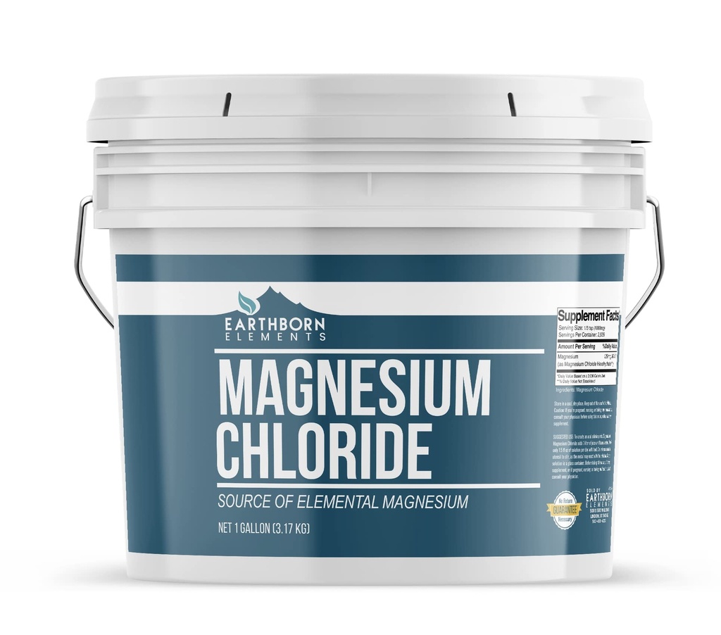 Maapealsed elemendid Magneesiumkloriid (1 Gallon), Toidulisand, Elementaalmagneesiumi suurepärane allikas