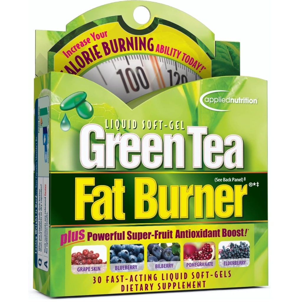 Applied Nutrition Green Tee Fat Burner - 30 Vedelad Soft-Gels