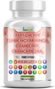 Tart Cherry Extract kapslid 20 000 mg kurkum 8000mg Moringa 4000mg Cranberry 2000mg Chanca Piedra Celery Quercetin ACV Granaatõuna L Selenometioniin - kusihappe tase - 120 Ct