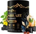 Shilajit Gummies meestele Naised: Puhas Himaalaja Orgaaniline Shilajit Ashwagandha 85 + Trace Minerals & Fulvic Acid Individuaalselt Pakitud Energia Aju Immuunsuse Toetus No Sugar 40 Servings