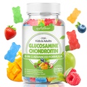 pehmekaru Glükosamiin Kondroitiin Gummies täiskasvanutele, Suhkruvaba Kondroitiin & Glükosamiin Toidulisandid ühine toetus, segatud puuviljamaitse, 60 Count