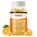 Magneesiumglütsinaatkummid 1000mg - suhkruvaba magneesiumi kaaliumi lisand D-vitamiiniga, B6, CoQ10 rahuliku meeleolu ja une toetamiseks - 60 apelsini kummid