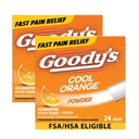 Goody’s Extra Strength Peavalu Pulber, Cool Orange Maitse Lahustuv Pakendid, 24 Individuaalset Pakendit (2 Pakend)