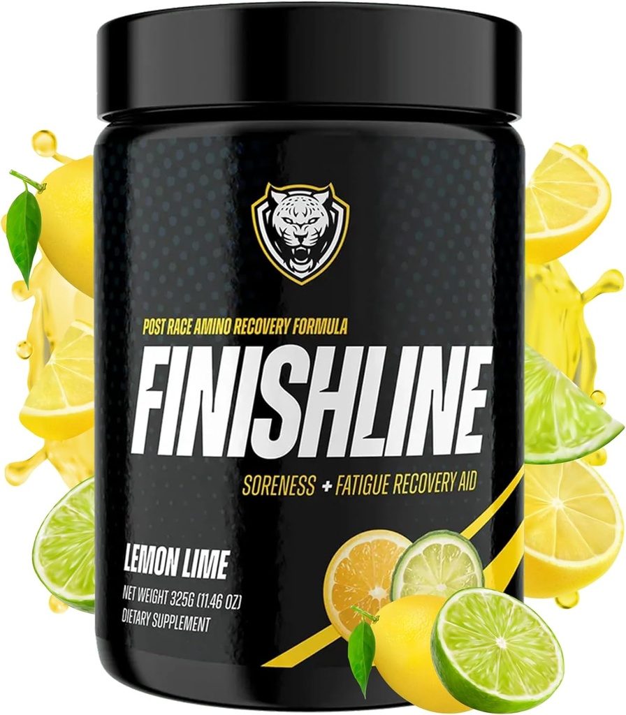 6AM Run Finishline - Amino Energy Powder - Post Run Recovery Drink - Branch Chain Aminohapped Pulber - Tervendamise ja taastamise Pulber - Keto Post Treening Pulber - Sidrun Lime BCAA pulber - 50 Scoops
