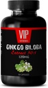Aju ja mälu vitamiinid - Ginkgo BILOBA 120MG - ekstrakt 50:1, Gingko biloba kompleks, Ginkgo biloba toidulisandid, aju mälu toidulisandid, aju mälu toidulisand, mälu pillid, 1 pudel
