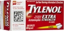 Tylenol Extra Tugevusvalu Reliever & Palaviku Vähendaja Caplets-100 Count