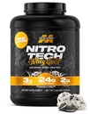 Muscletech Whey Protein Pulber (Cookies & Cream, 5LB) - Nitro-Tech Vadakuvalk Isolaat Smoothie Segu Lean Lihaskude Ja Taastamine - 24 g Vadakukuldvalku Naistele Ja Meestele - Pakendamine Võib erineda