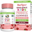 MaryRuth Organics Kids Probiootikumid Seedetrakti Terviseks | USDA Probiootikumid | 2 kuu varu | Laste probiootikumid | Immuunsüsteemi tugi | Soolestiku tervise täiendus | Vegan | Mitte-GMO | Gluteenivaba | 60 loend