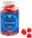 Snugell Melatonin Gummies 5 mg – 60-Count Dietary Supplement – Berry Blend Flavor for Natural Restful Sleep Support – Vegan, Non-Habit Forming, Non-GMO, Pectin-Based, Gluteenivaba – Valmistatud USAs (1)