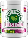 SAN Nutrition's Green Supreme Fusion Blend Antioksüdant: Super Greens Smoothie Segu Spirulina, Chlorella, Adaptogenic Seened, 30 Servings