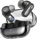 TOZO Crystal Pods Hybrid Active Noise Cancelling Wireless Earbuds, 10mm Drivers Deep Bass Stereo Sound, 4 Mics Smart ENC AI Calls, 32 EQ via App, Bluetooth 5.4 Kõrvaklapid, kristallkesta disain
