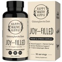 Joy-Filled Mood Support Supplement - 7 Herb Complex w / St. Johns Wort | Stress Relief - aitab rahustada meelt ja keha | 100% taimepõhised Happy pillid, Ashwagandha, Rhodiola Rosea | Adaptogens, 60 Ct