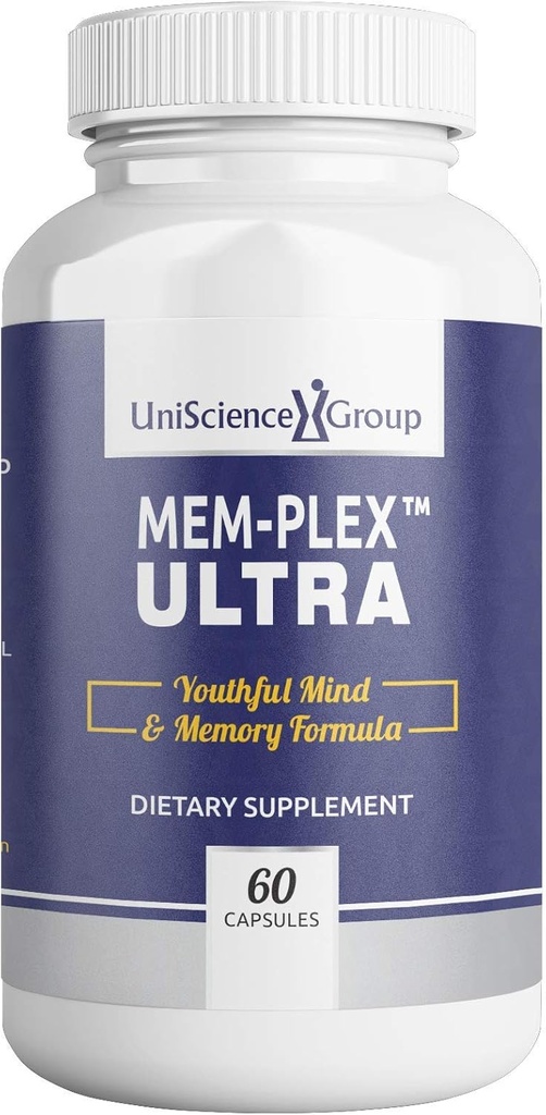 Mem-Plex Ultra, Natural Memory Support Supplement koos fosfatidüül Serine, Bacopa Monniera ekstrakt ja neurofaktor Terve kohvi puuvilja ekstrakt, 60 kapslit