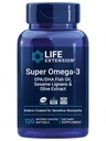 Life Extension Super Omega-3 EPA / DHA kalaõli, seesami ignaanid ja oliiviekstrakt - südame tervis, aju tervis, põletik Tervisetoetus, Gluteenivaba, soolestikuga kaetud, mitte-GMO, 120 Softgels