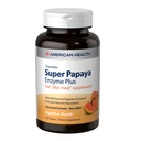 American Health Super Papaya Enzyme Plus - 180 närimistabletti - pärast sööki täiendus - mitte-GMO - 60 serveerimist