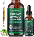 Graviola Soursop Leaf Extract Vedelik - Soursop Bitters Vedelik, Immune Boost, Lõdvestu, Maks ja uni, Vegan, Suhkur & Gluteenivaba, 98% imendumismäär, looduslik maitse, 2 kuu pakkumine 60ML