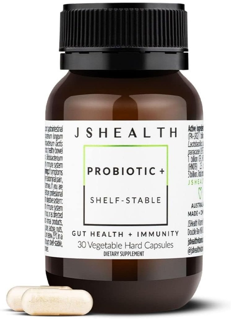 JSHealth Vitamins Gut Health and Immunity Formula | Probiotics for Women and Men | Shelf Stable Probiotic Supplement for Digestive Health and Immune Support (30)