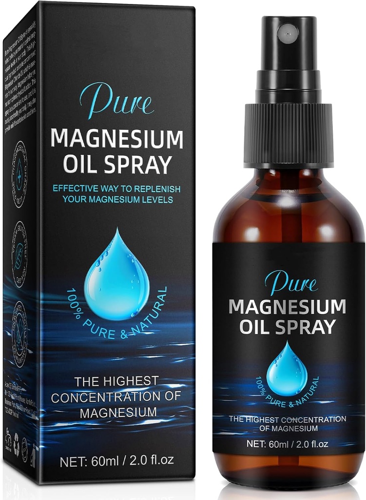 Üldine magneesiumiõli pihusti, magneesiumiõli jalgadele, 100% puhas orgaaniline looduslik magneesiumiõli pihusti, lihtne absorbeerida kasutamine, magneesiumiõli pihusti jalgadele