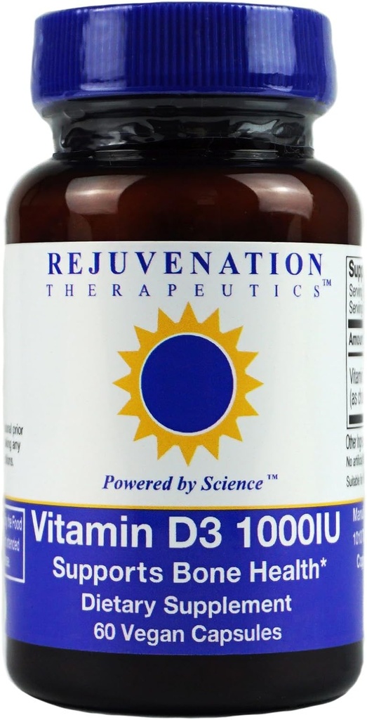 Rejuvenatsiooniteraapia D3-vitamiin - luu tervise tugi (60 vegankapslit)
