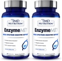 1MD Nutrition EnzymeMD - Seedeensüümide täiendus - Arst Formulated | 18 Taimepõhised ensüümid - Gas & Bloating Support | 120 kapslit (2-Pack)