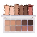 BINGBRUSH 10 värvi Pruun Silmavarju Pallet, Soe Toned Kõrge Pigmenteeritud Matte Silmavari, Natural Neutral Eyeshadow Ultimate Meik Palette, Vibrant Make Up Pallets Kit