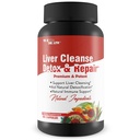 Maksapuhastus Detox & Remont - Maks, Neerud & Colon Cleanse - Taimne Maksatoetuslisa Dandelion Juur, Aloe, Kurkum, Ingver - Maksa tervise edendamine Loomulikult