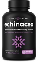 NutraChamps Echinacea Capsules 1000mg - 8-in-1 Immune Support Supplement - Echinacea Goldenseal, C-vitamiin, tsink, ingver, Elderberry - 60 kapslit