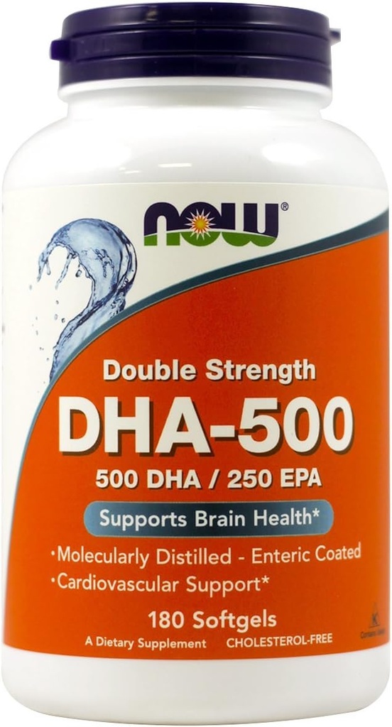 NOW Foods - Dha- 500Mg 180 Sgels (pakk 2)