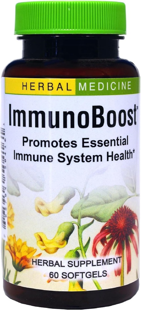 Maitsetaimed Etc. Immunoboost - Immuunsüsteemi tugi - Immuuntervise tugi Echinacea Angustifolia, Astragalus & Calendula - Gluteenivaba - 60 Softgels (60 Servings)