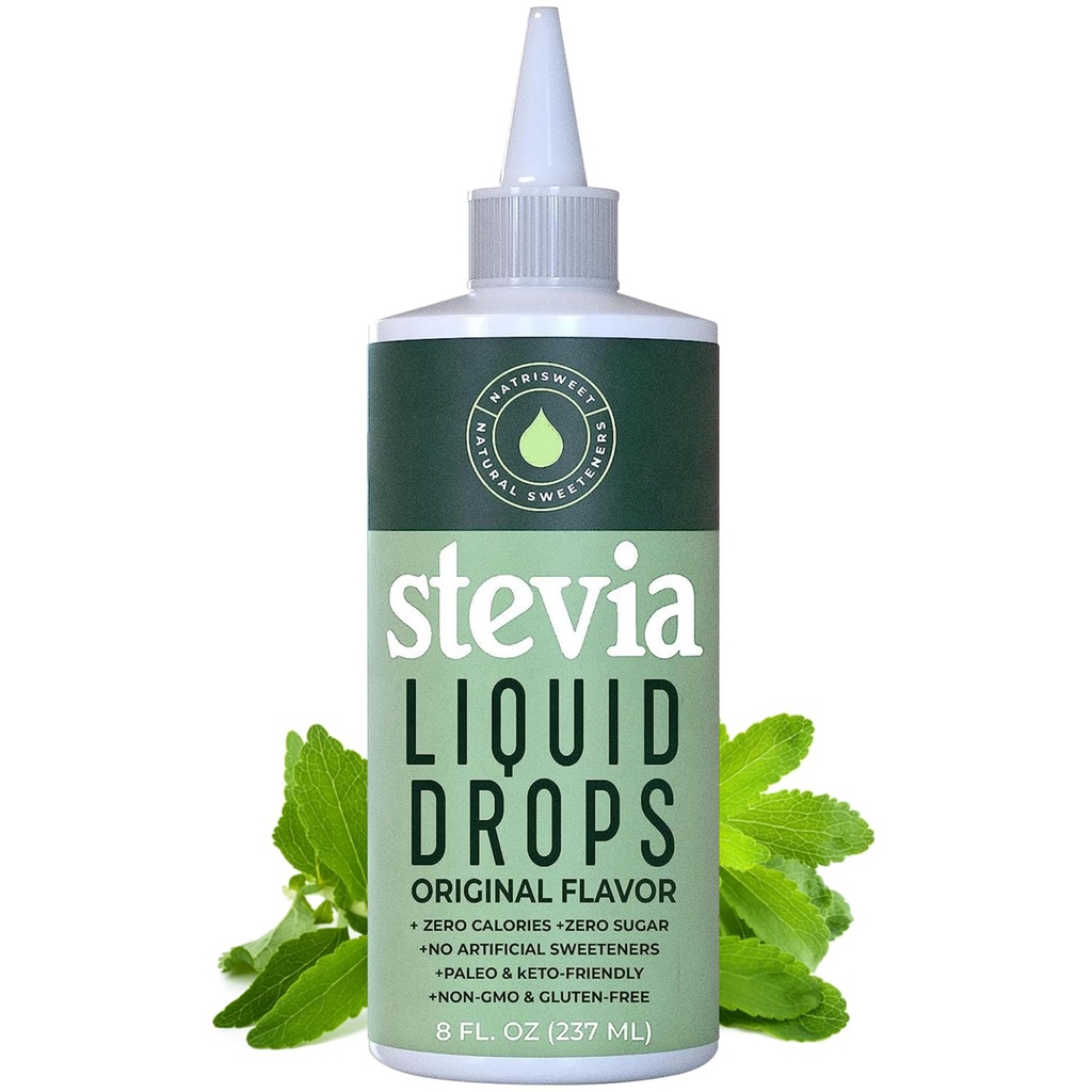 Stevia Vedelad tilgad, 8 Fl oz, 1823 Servings, puhas kontsentreeritud tilgad nullkalorite ja null süsivesikutega, maitsev suhkruasendaja Keto ja Paleo dieedi jaoks, Natrisweet