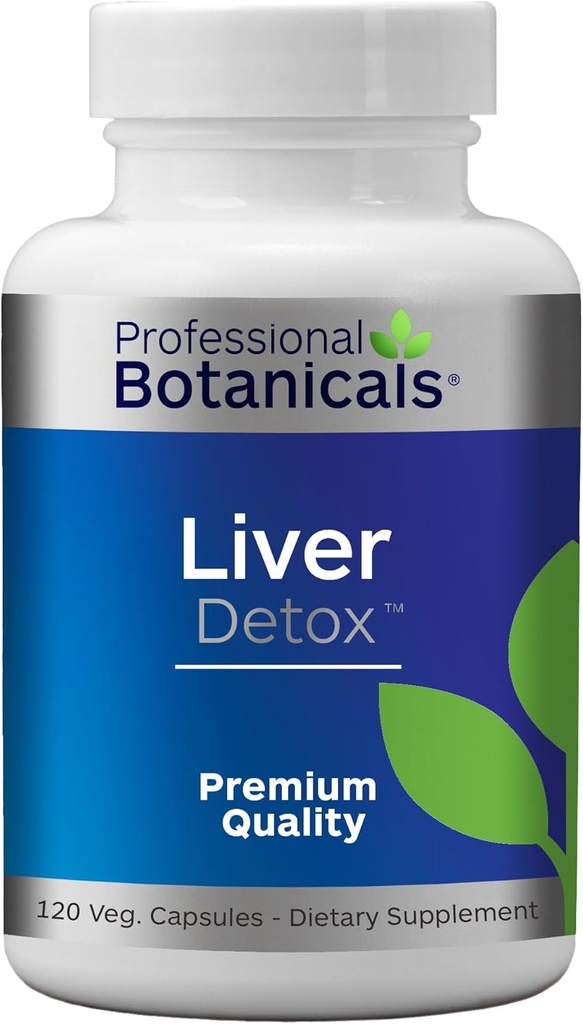 Professional Botanicals Maks Detox - Natural Maks Cleanse & Detox Support koos botaanika ja ensüümidega - 120 Vegan Kapslit