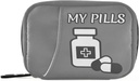 Pill Organiseerija Meditsiin Pudel Pill Box 7 Day Pill Case Kott Reisi pillid Korraldaja kott koos Zipper Portable Weekly Case Compact Suurus Vitamiini täienduse hoidja
