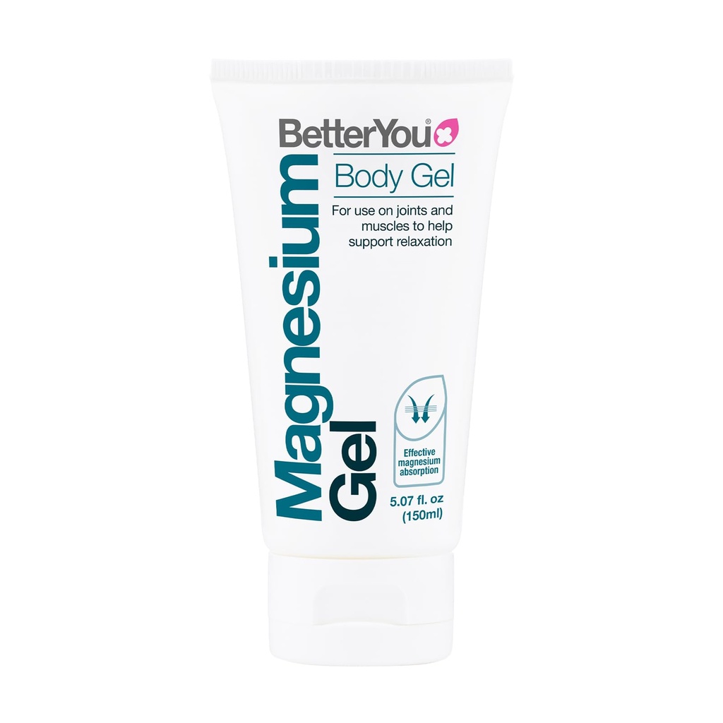 BetterYou Magnesium Gel - Lõõgastav lihaste Rub - Topical Magnesium efektiivseks imendumiseks - Pingeline ühine tugi ja valulik lihaste leevendamine - 5,07 oz