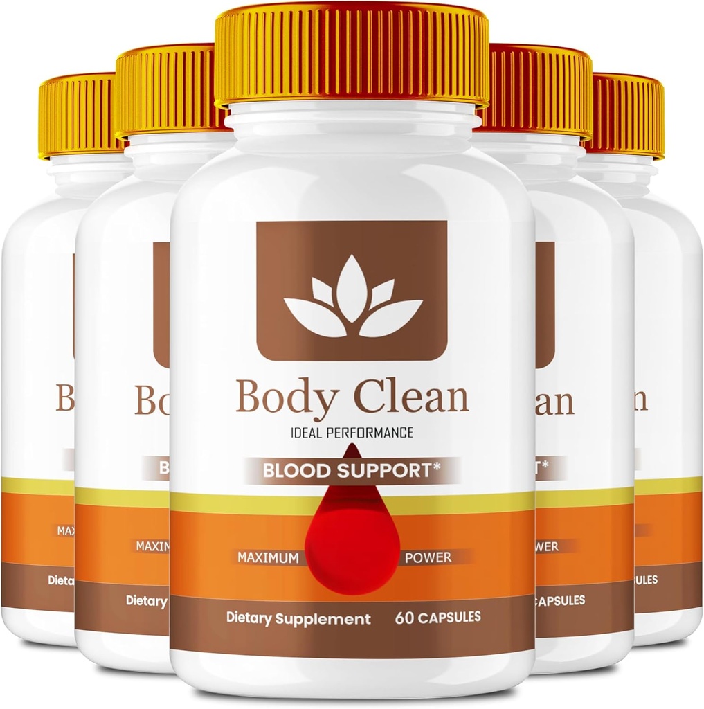 Keha puhtad pillid, ametlikud kehapuhastamise toidulisandi kapslid - maksimaalne tugevus, keha puhas kõik looduslikud vormelid, BodyCleanse Glyco optimeerija kompleks, BodyClean Health Support Reviews (5 Pack)